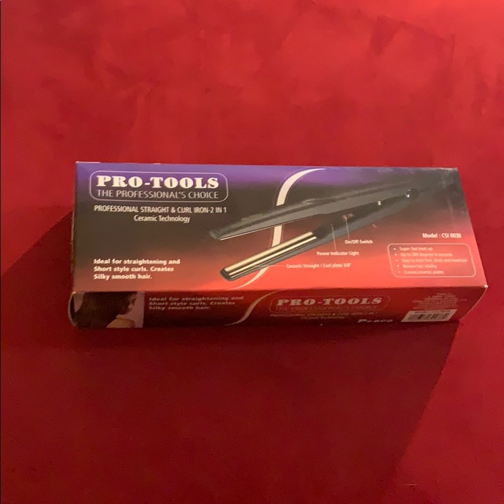 Never been used straight & curl iron